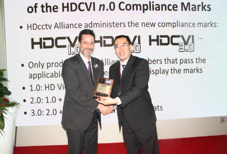 Todd Rockoff, Chairman of HDcctv Allianceand Henry Zhang, Vice President at...