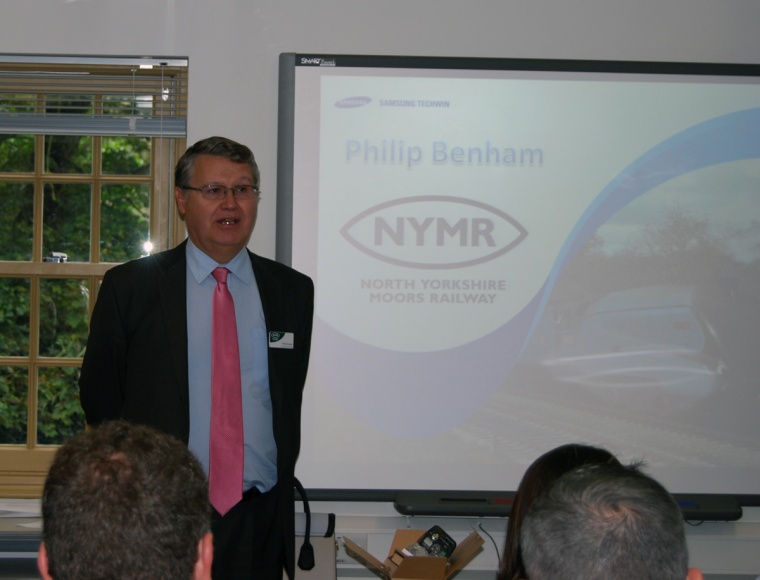 Philip Benham, General Manager of North Yorkshire Moors Railway