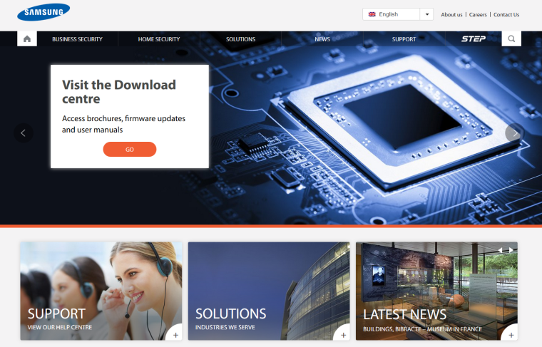 Samsung Techwin Europe’s new multi-platform website