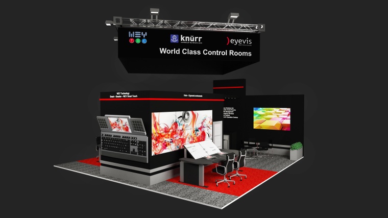 Eyevis presents an extensive range of solutions at a joint stand with Wey and...