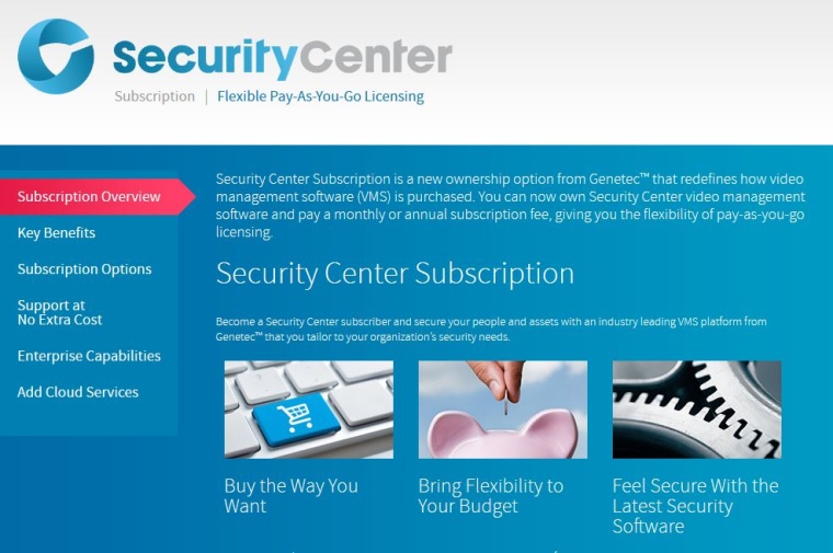 Genetec Introduces Subscription-Based Ownership Model for Security Center