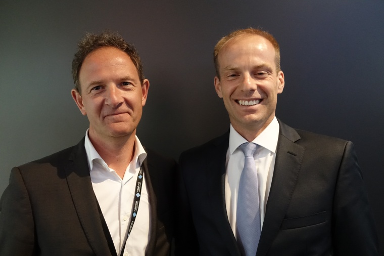 Thomas Lausten, VP EMEA at Milestone Systems and Sieger Volkers, Managing...