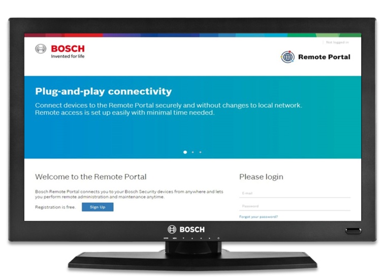 Bosch Remote Portal updated with support for additional devices and services...
