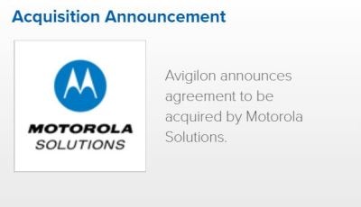 Motorola to Acquire Avigilon