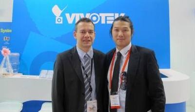 Heiko Baumgartner from GIT SECURITY (left) spoke to Miles Chen