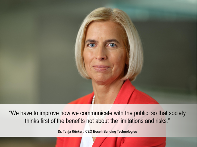 Dr. Tanja Rückert took over from Gert van Iperen as head of the Bosch Building...