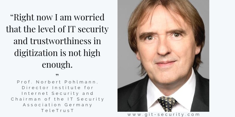 Norbert Pohlmann gave some interesting insights in GIT SECURITYs series