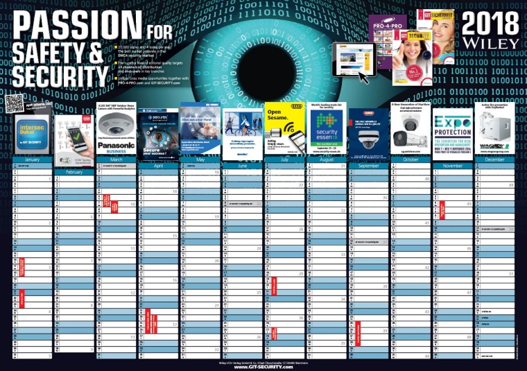 The GIT SECURITY 2018 Wall Calendar