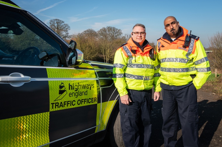 Highways England Officers on Dual Patrol with Sepura Radio System