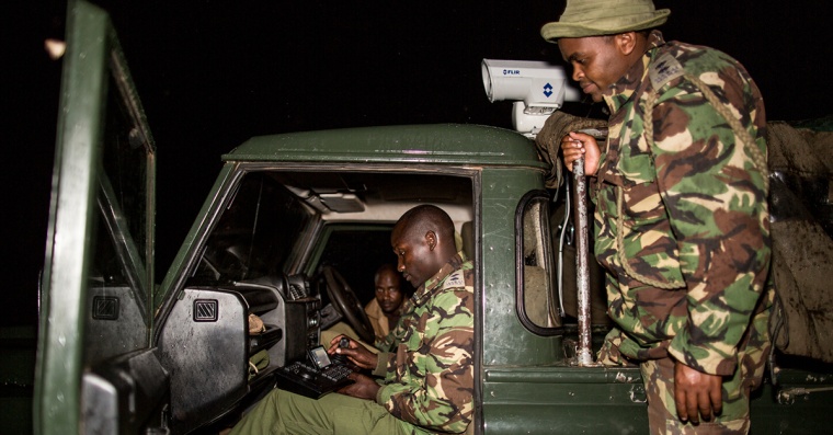 WWF and Flir Systems teamed up to equip rangers in Kenya with night vision...