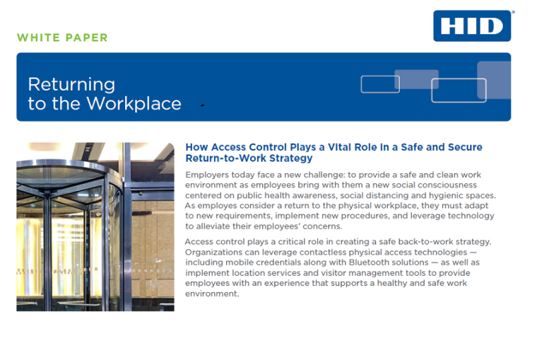 Physical access control now plays a leading role in strategies that reduce...