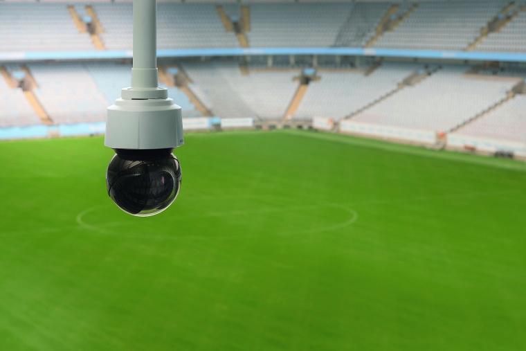 Axis PTZ camera for stadium surveillance