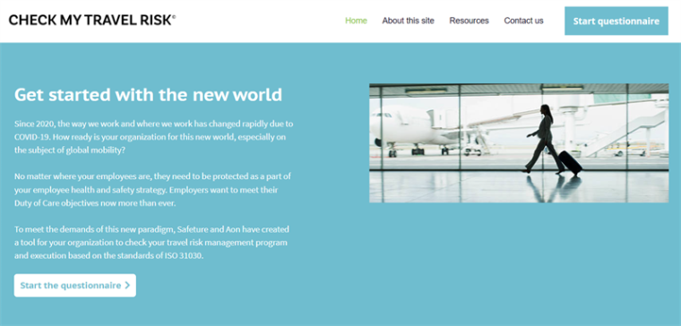 Travel risks: Safeture provides a free review tool for new ISO 31030