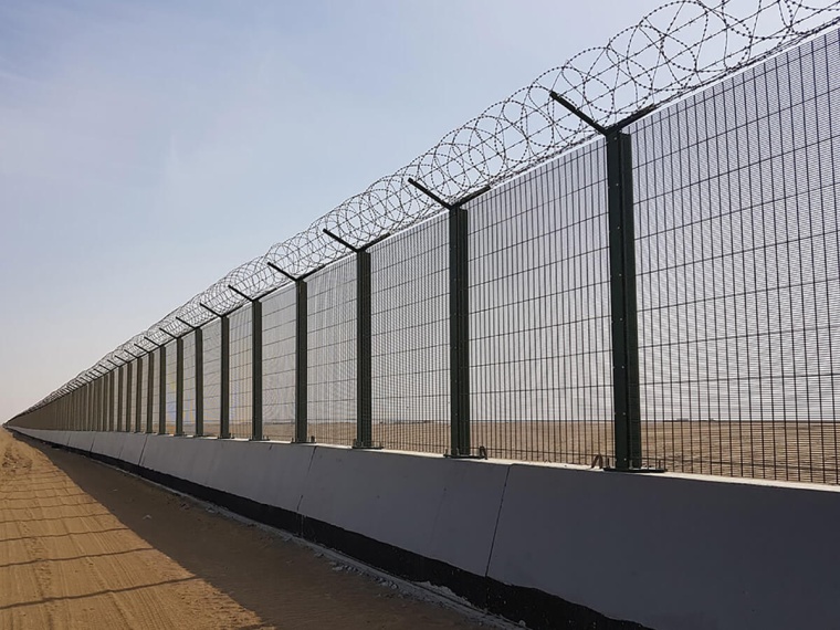 Security Fence for Worlds Second-Largest Oil Field