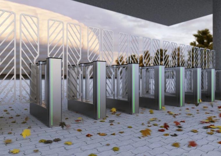 FirstLane Sensorschleuse von Automatic Systems in der Outdoor-Variante...