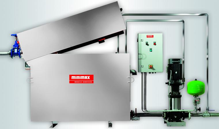 Technisches Gerät mit zentraler Metallbox ‚MINIMAX MOBILE GENERATOR‘,...