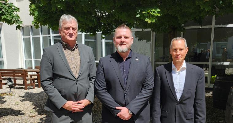 Vorstand der BDSW-Landesgruppe Sachsen-Anhalt (v. l.): Hagen Henschel, Rüdiger...