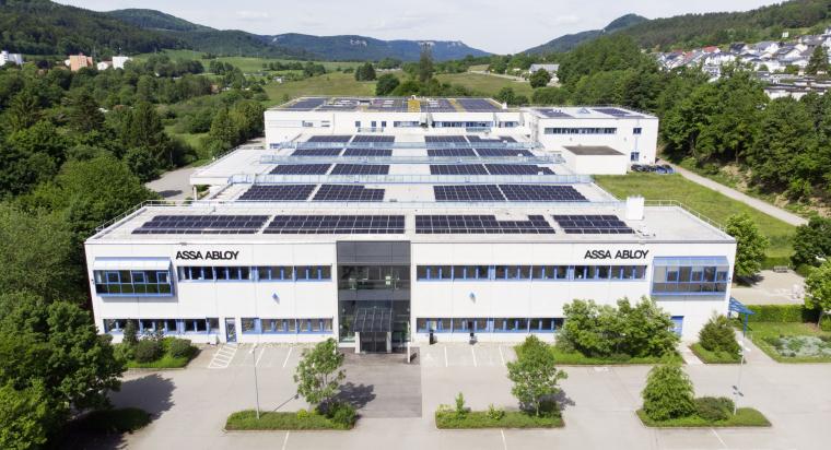 Im März ging am Standort Albstadt eine neue Photovoltaikanlage der Assa Abloy...
