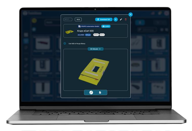 Ein Laptop-Bildschirm zeigt eine Softwareanwendung mit einem zentral...