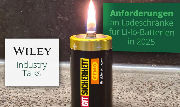 Wiley Industry Talks am 25. September 2025 – Anforderungen an Ladeschränke...