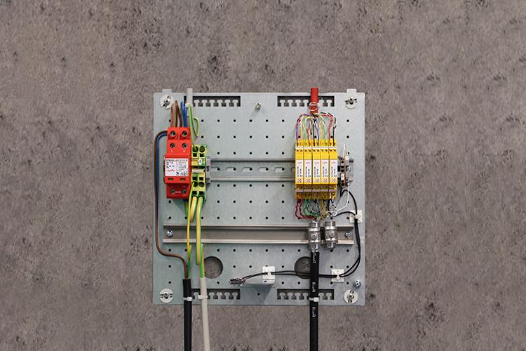 Dehn Applikation Überspannungsschutzverteiler für FSD-Absicherung