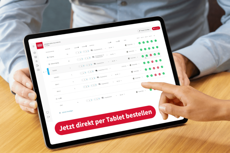 Tablet-Version des Dom Master Key Planner