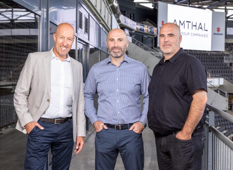 Founders Paul Rosenthal and John Allam alongside Jamie Allam