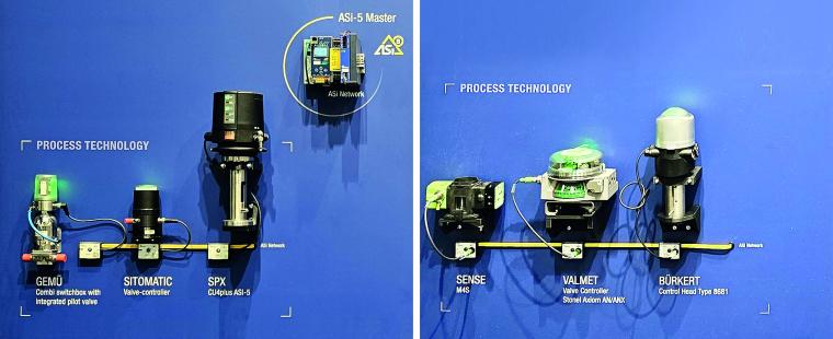 Ventilköpfe mit ASi-5 von unterschiedlichen  Herstellern