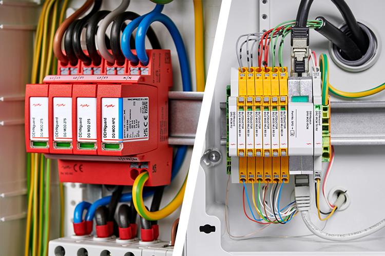 DEHNguard MP; BLITZDUCTORconnect mit  DEHNpatch