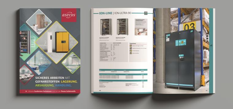 Produktneuheiten im Asecos Hauptkatalog