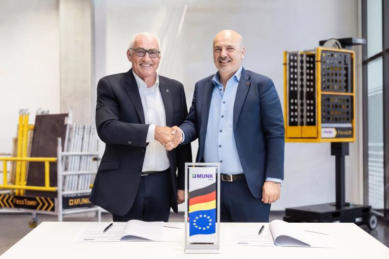 Gemeinsam in die Höhe: Ferdinand Munk (Munk Group, links) und Massimo Grossele...