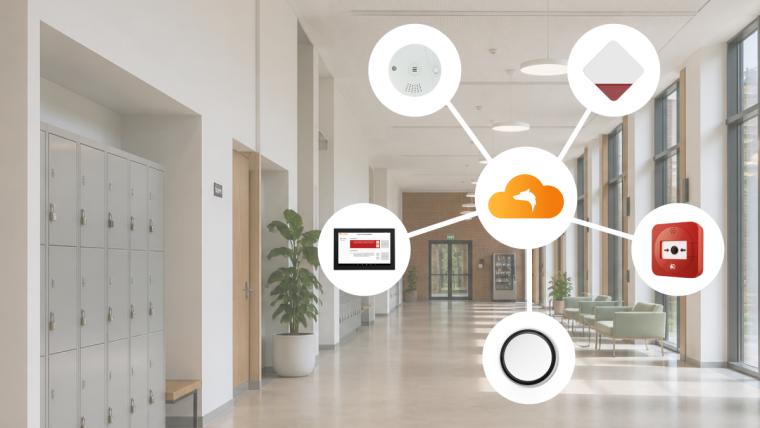Die Lupus Brandwarnanlage ermöglicht eine wirtschaftliche und cloudbasierte...