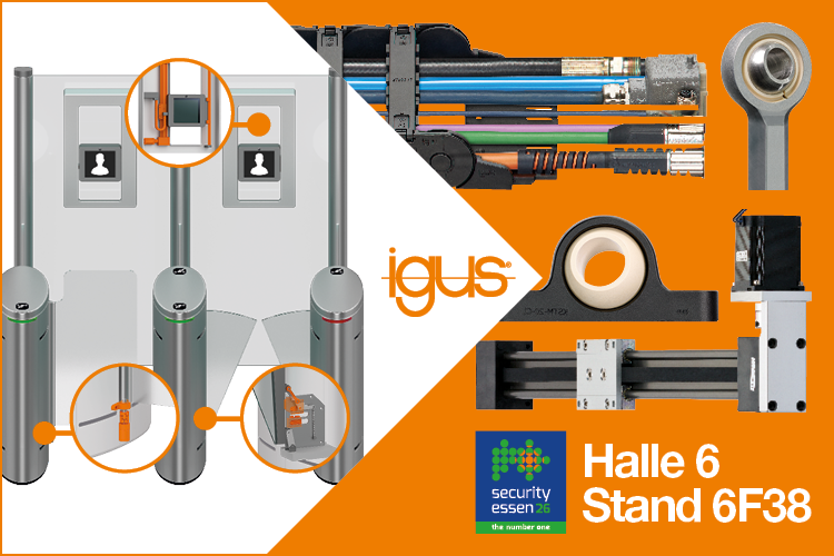Igus Security Essen Schmierfreie Komponenten für Zutrittssysteme