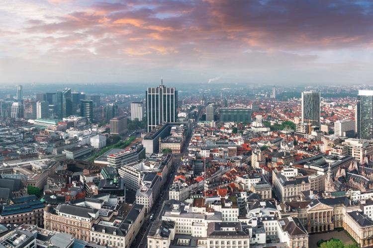 Panorama der Skyline von Brüssel