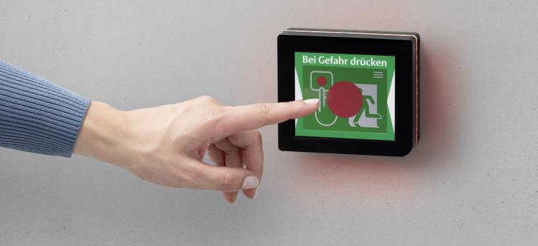 Das neue ePED Display-Türterminal vereint die gesamte Fluchttürsteuerung...