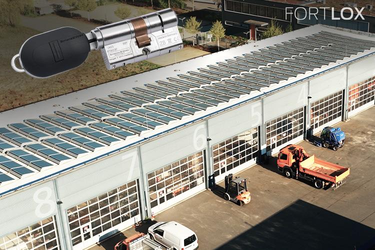 SimonsVoss Rolltüren mit FORTLOX Cylinder