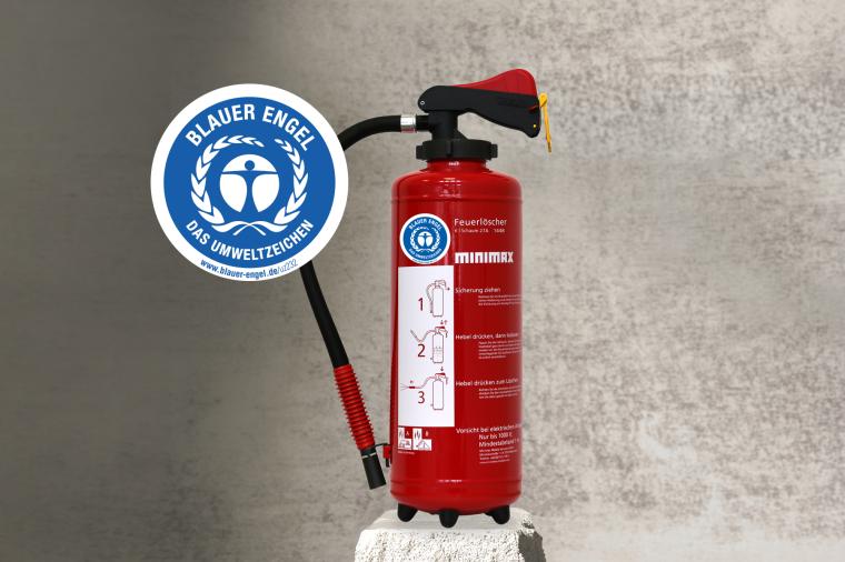 Blauer Engel für Schaumfeuerlöscher von Minimax Mobile Services