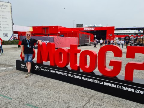 Dr. Timo Gimbel im VIP-Bereich auf dem MotoGP-Rennen in Misano am 07.09.2024