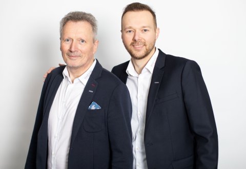 Portrait der beiden Geschäftsführer von EPS-Vertrieb
