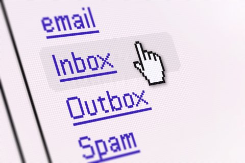 Email-Account am Bildschirm