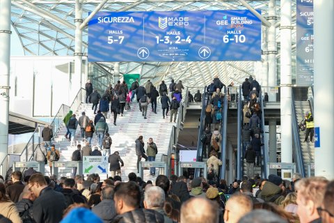 Visitors to Sicurezza in Milan