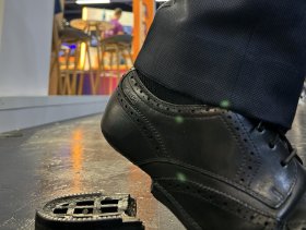 kaputter Schuh